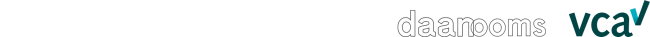 Het logo van Daan Ooms met vca logo ernaast